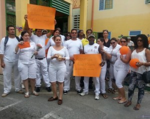 Cubans protest