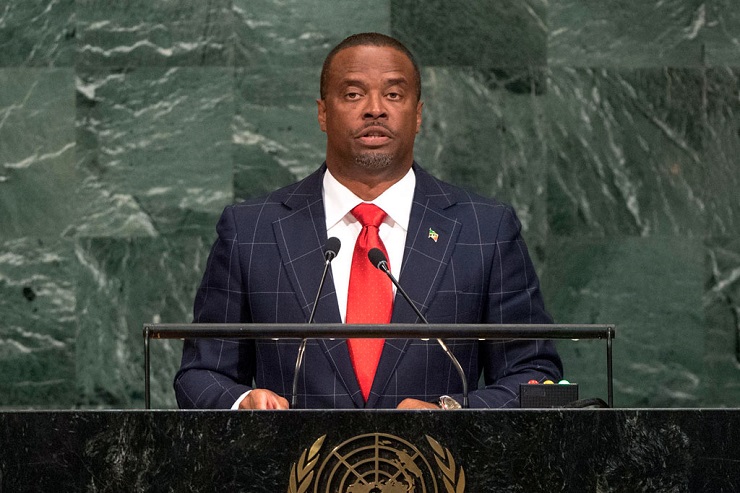 H.E. Mark Anthony BRANTLEY Minister for Foreign Affairs and Aviation of SAINT KITTS AND NEVIS