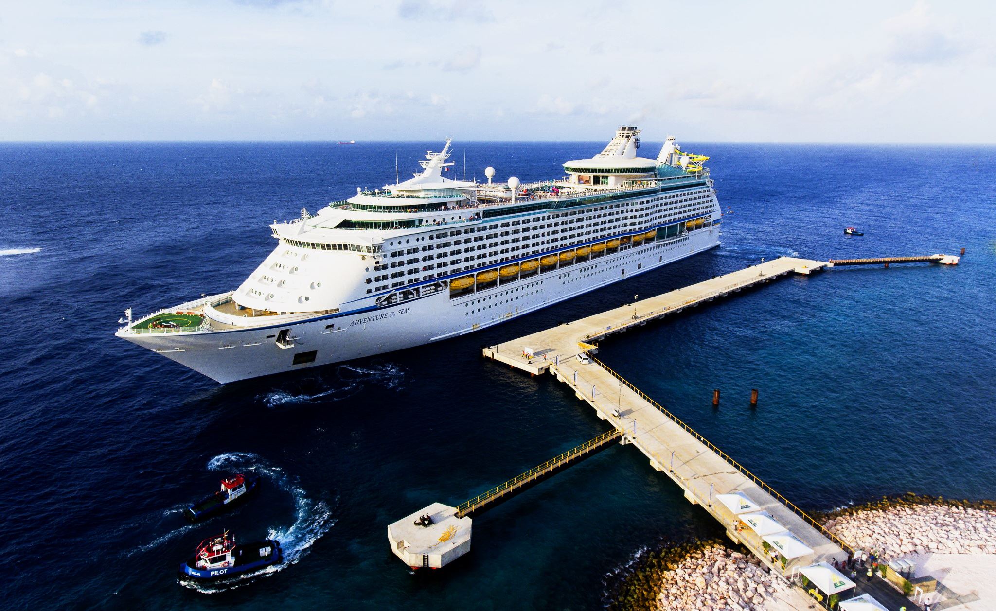 Great day for Curaçao First cruise ship to dock at second mega pier