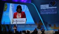 Dr Etienne, PAHO Director, Global Conference on Primary Health Care